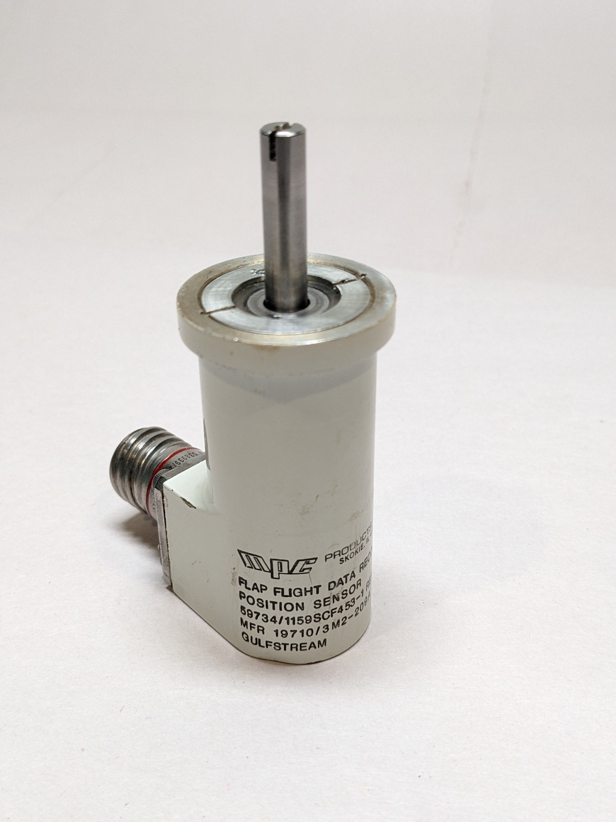MPC Flap Flight Data Recorder Position Sensor 1159SCF453-1 59734 Gulfstream MPC Flap Flight Data Recorder Position Sensor 1159SCF453-1 59734 Gulfstream