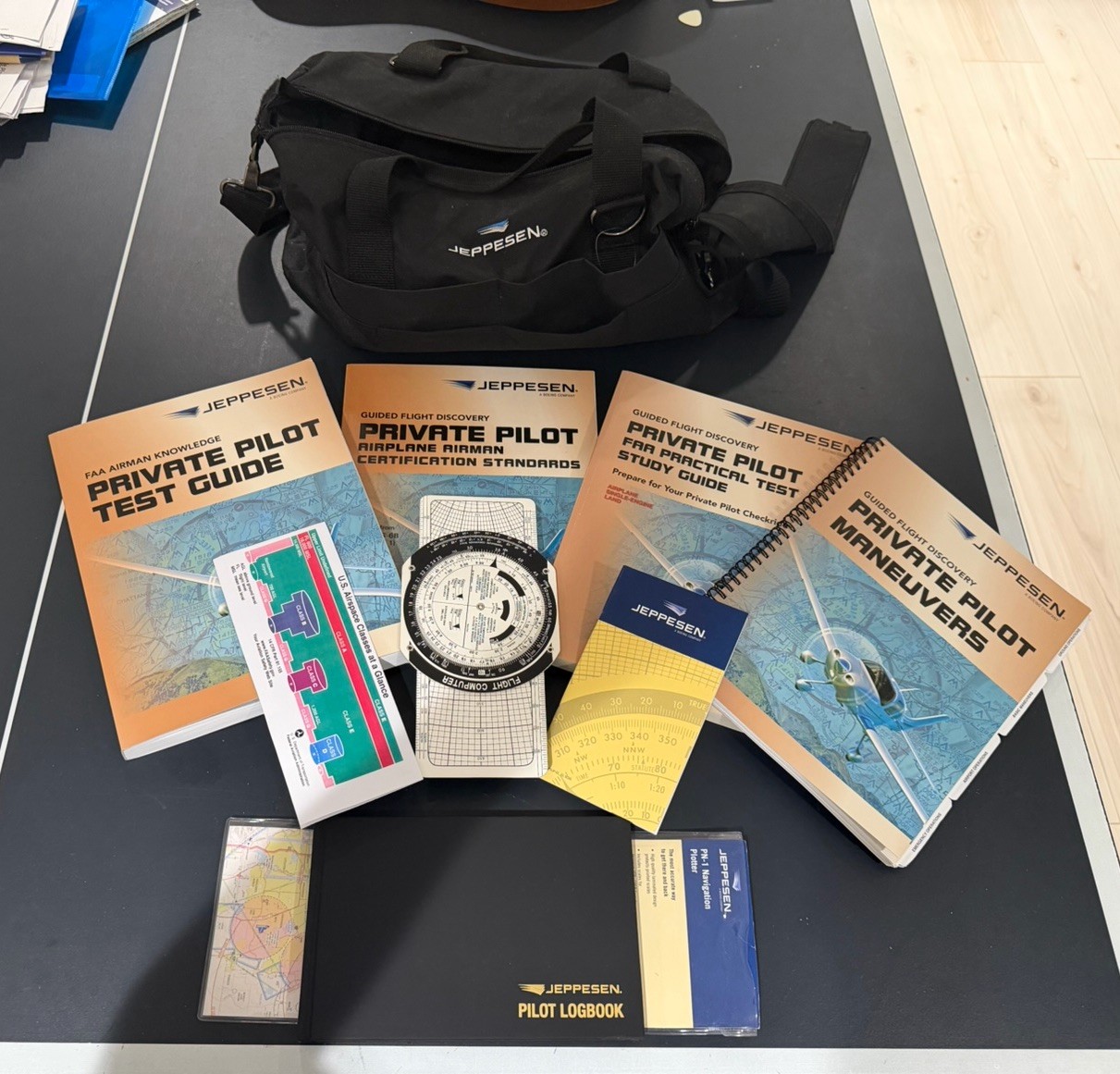 Jeppesen Private Pilot Test Study Kit Full FAA Test Prep Set Jeppesen Private Pilot Test Study Kit Full FAA Test Prep Set