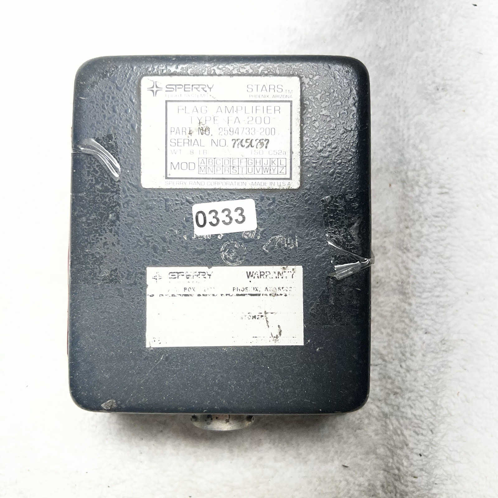 Sperry Rand Flag Amplifier FA-200 2594733-200