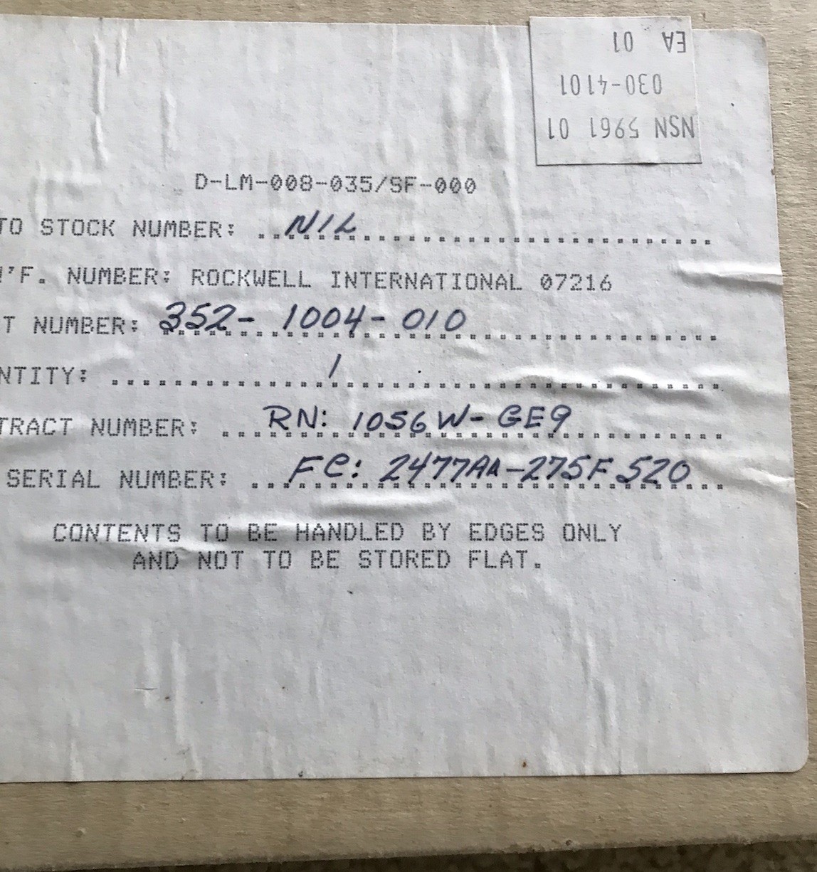 Rockwell Collins Transistors 352-1004-010 Lot Of 3. NOS . MADE IN USA πΊπΈ Rockwell Collins Transistors 352-1004-010 Lot Of 3. NOS . MADE IN USA πΊπΈ