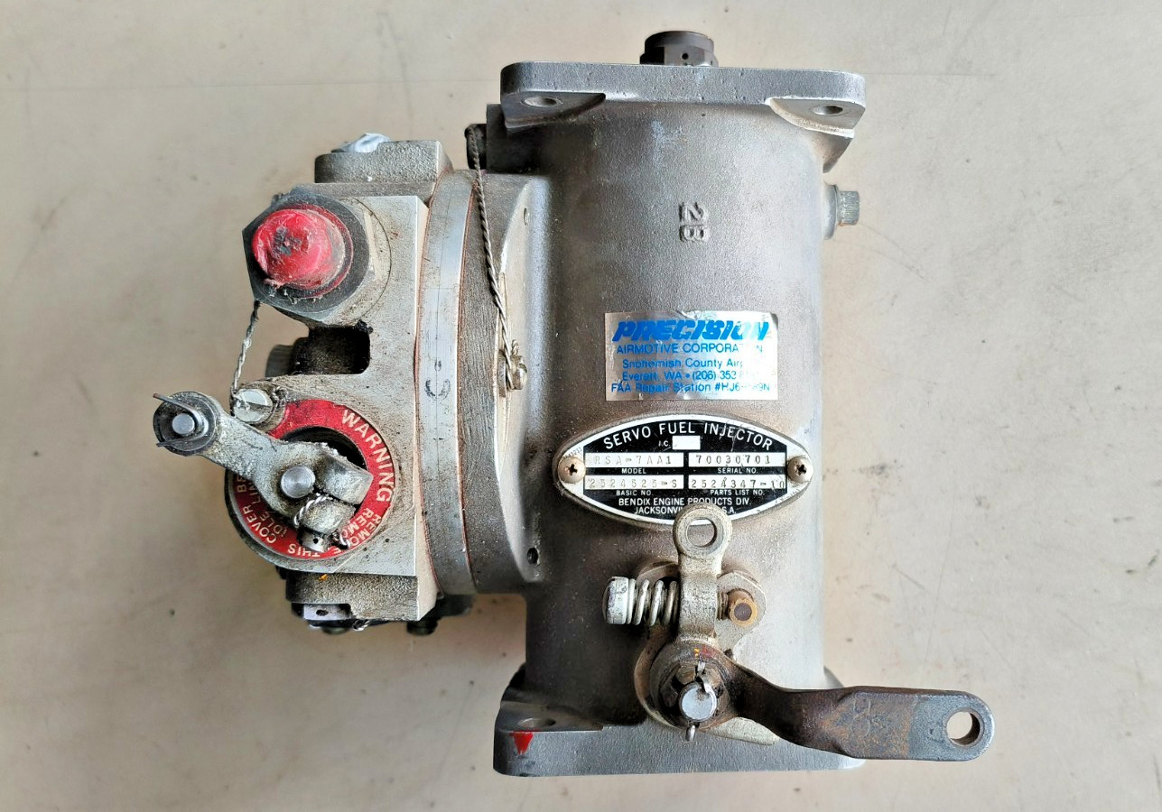Precision Airmotive Bendix RSA-7AA1 Fuel Injection Servo P/N 2524347-10 Precision Airmotive Bendix RSA-7AA1 Fuel Injection Servo P/N 2524347-10