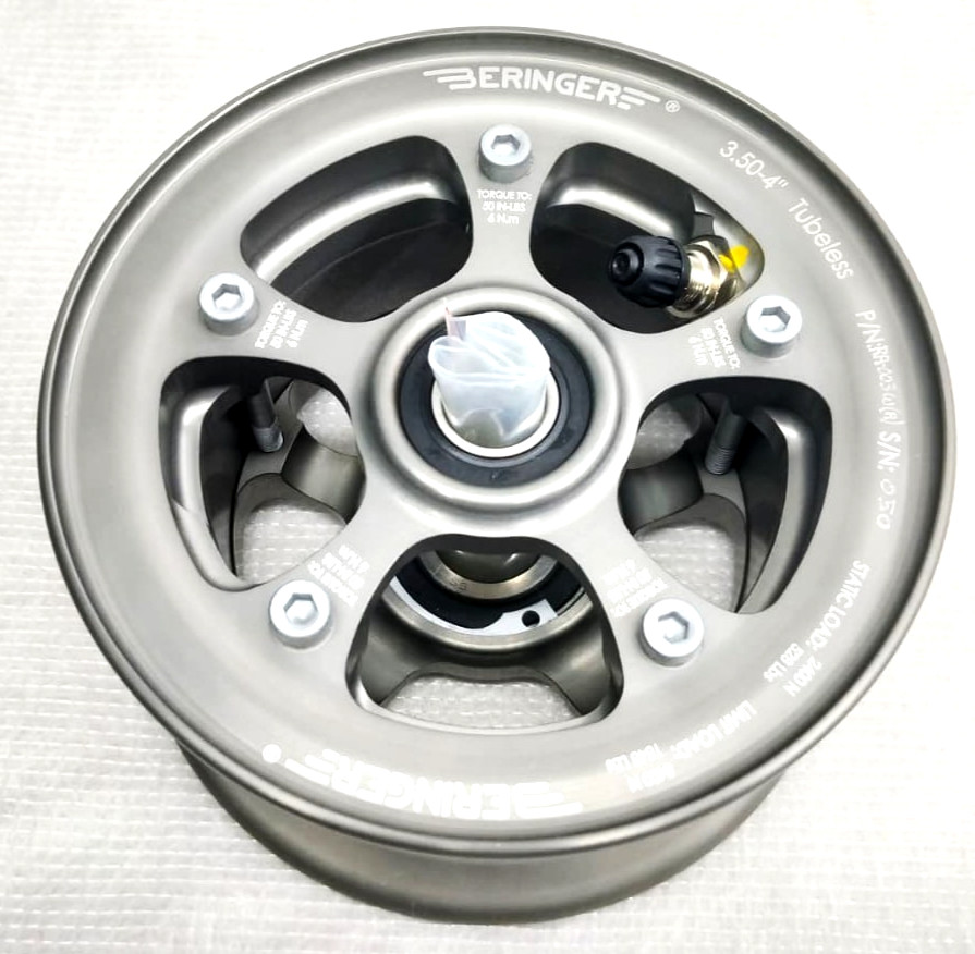 Beringer 3.50-4 Tubeless Wheel Model RA-003W (A) Nose Landing Gear fits ACON A5 Beringer 3.50-4 Tubeless Wheel Model RA-003W (A) Nose Landing Gear fits ACON A5