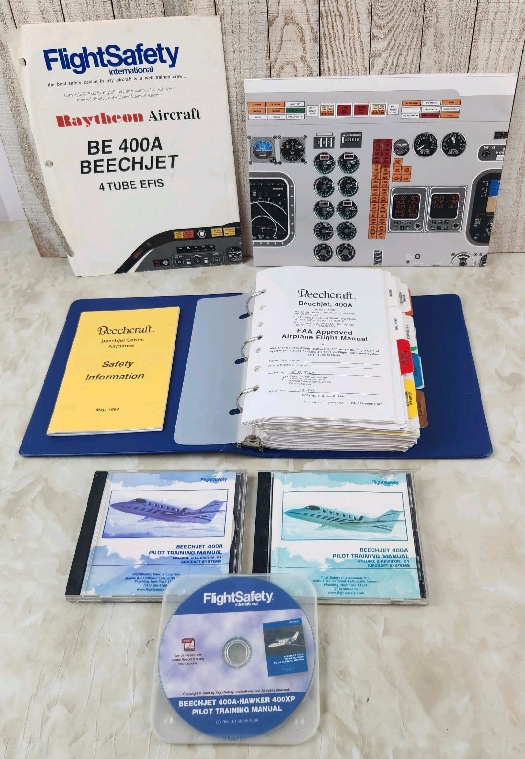 Beechjet 400A FAA Approved Airplane Flight Bundle w/ Manual CD's & Posters 1994 Beechjet 400A FAA Approved Airplane Flight Bundle w/ Manual CD's & Posters 1994