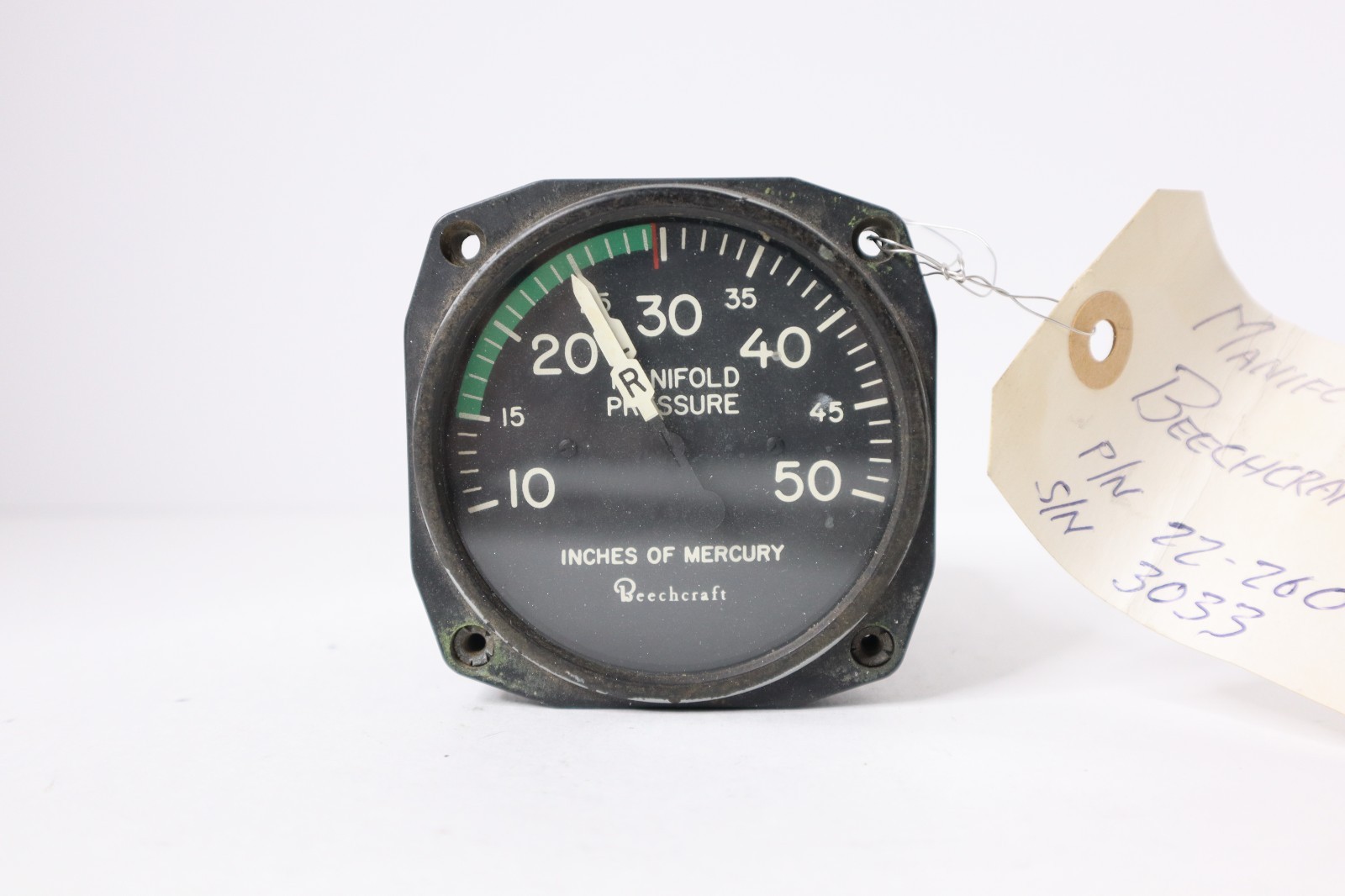 Garwin 22-260-014 Beechcraft Manifold Pressure Indicator Garwin 22-260-014 Beechcraft Manifold Pressure Indicator