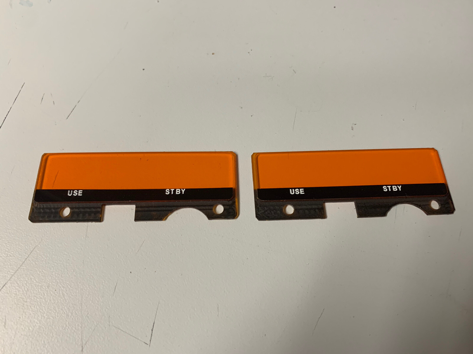 King KX-155 KX155 PAIR Recessed Amber Lens  Kx 155   Made In USA