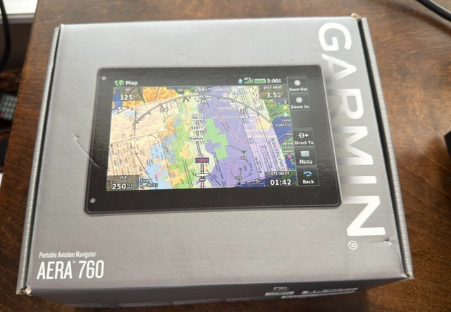 GARMIN Aera 760 Aviation GPS - MINT  w/ RAM Yoke Mount, Accessories, Case