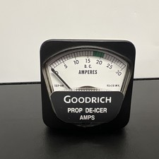 NEW BF Goodrich 3E1389-1 3E13891 Propeller De-icer Ammeter Gauge Green Arc NOS picture
