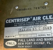 Bell 206B Engine Air Particle Separator ** PN AE-8636-12** picture