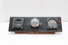 Vintage Airpath Aircraft Panel Gauges Mount Compass Working Fluid Cabin Air Volt picture