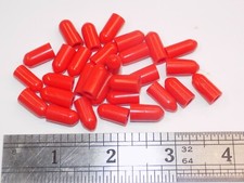 TOGGLE SWITCH CAPS, RED VINYL SLIP-ON, STANDARD, FULL SIZE, 30 pcs. picture