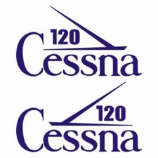 – Cessna 120 Aircraft Decals – (Set Of 2) – OEM New Oracle picture
