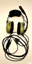 David Clark Model H10-13.4 Headset Dual Plug Aviation, work, tested. picture