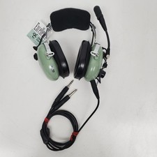 David Clark H10-60 Aviation Pilot's Headset with Dual Plugs & Mic P/N 12507G-31 picture