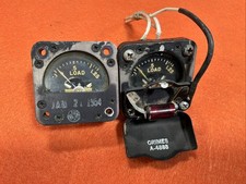 Pair(2) DeJur Amsco DC Ammeter Gauge Type J-1 50mV MIL-A-5125 Aircraft Indicator picture