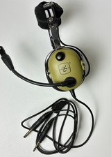 David Clark H10-13.4 Aviation Dual Plug Headset Pilot Headphones Untested picture