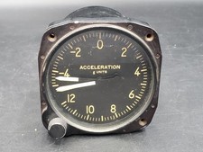 VTG Kollsman Square D Aircraft Acceleration g Units Gauge Type B3 691 BK G2U picture
