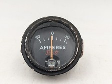 Vintage Scott Aircraft Airplane Amperes Gauge, Amp Meter, Used picture