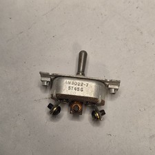 AN3022-7 (MOM.ON)-OFF-(MOM.ON) Vintage Aircraft Toggle Switch Vintage picture