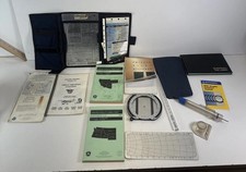 Jeppesen Pilot Supplies Lot Flight Computer Kneeboard Fuel Tester Manuals picture