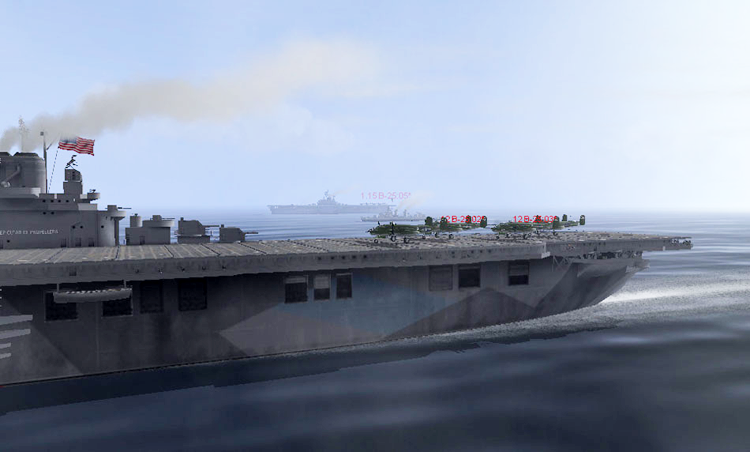Carriers! What more needs to be said. Take heed those developing WWII sims today!